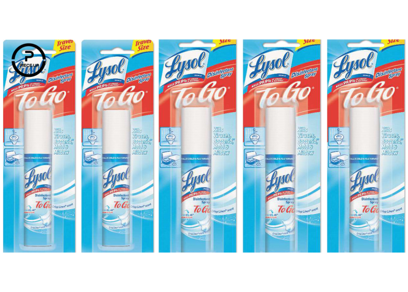 5 x Lysol 99.9% Disinfectant Spray travel pack, Crisp Linen, 1 Ounce (現貨自提價)